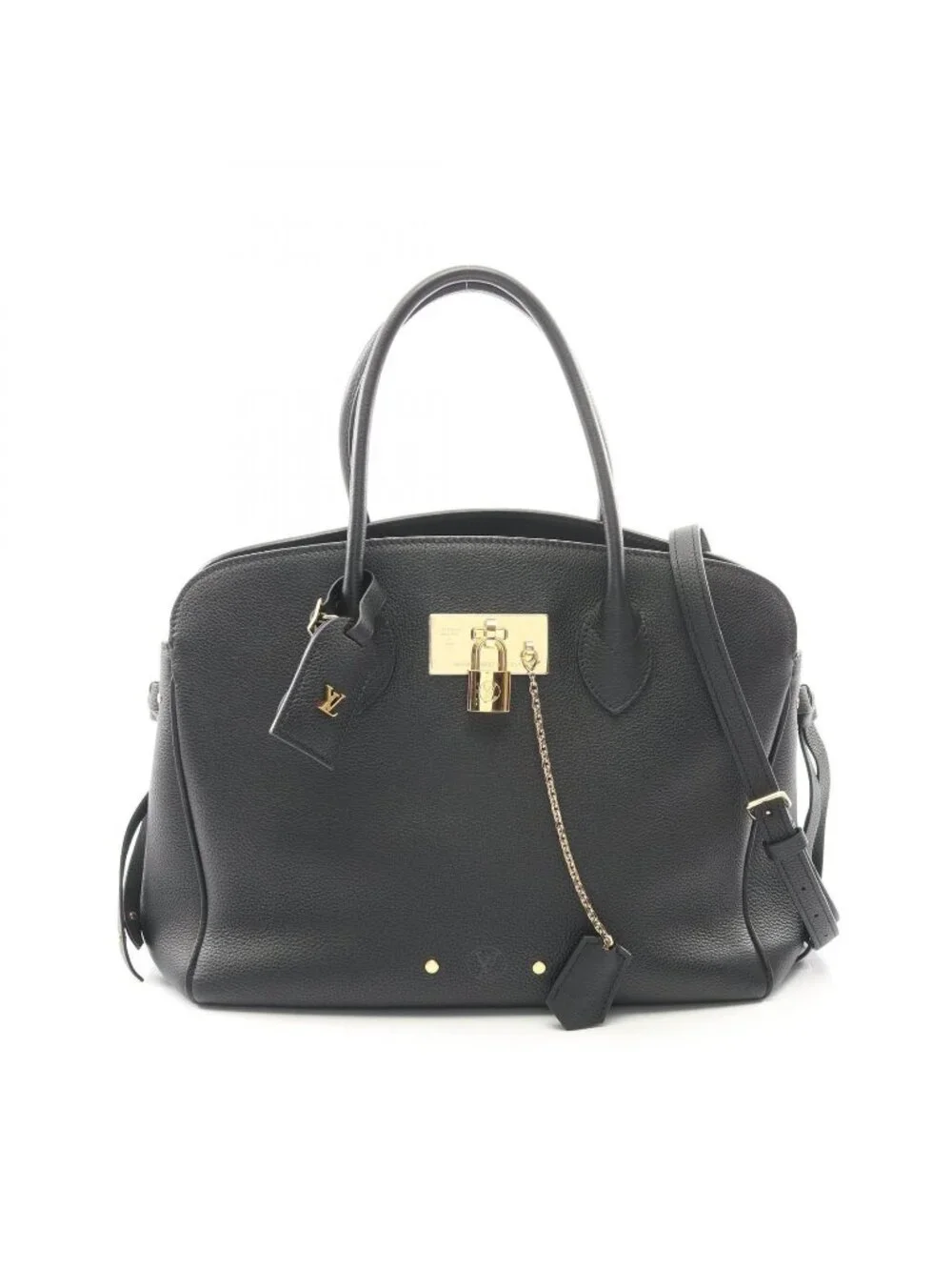 Louis Vuitton Tote Mila MM 2-Way Noir Leather